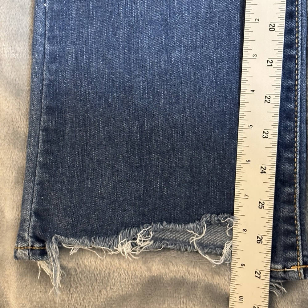 Women's Judy Blue‎ Frayed Cropped Boot Cut Jeans Size 9/29 Stretch - Picture 8 of 11